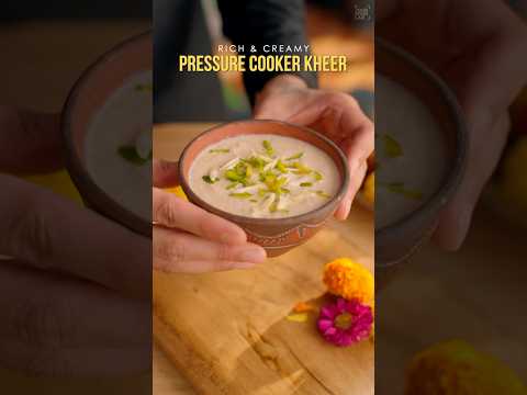 Quick Pressure cooker Kheer | Maa ki recipe | कुकर मैं खीर | Chef Sanjyot Keer #shorts