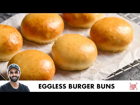 Eggless Burger Buns Recipe | बिना अंडे के बर्गर बंस | Chef Sanjyot Keer