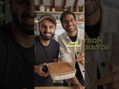 Eggless Tiramisu with @BakeWithShivesh ❤️ #shorts #ytshorts