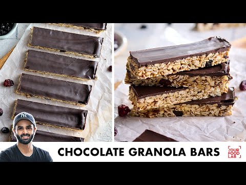 Chocolate Granola Bar Recipe | No Oven Healthy Recipe | चॉकलेट ग्रनोला बार्स | Chef Sanjyot Keer