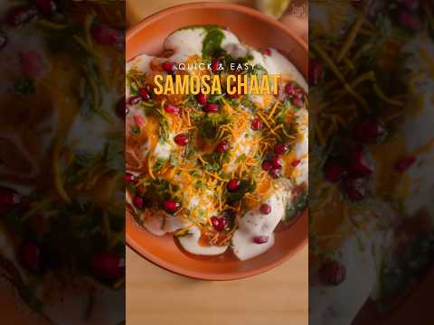 Samsosa Chaat without Samosa?? 🤔| Samosa Dahi Papdi Chaat | Chef Sanjyot Keer #shorts