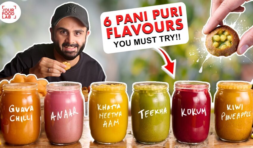 [MB]6 PANI PURI Flavours You Must Try | Aam, Anaar, Guava & More | 6 Types of Pani Puri | Sanjyot Keer